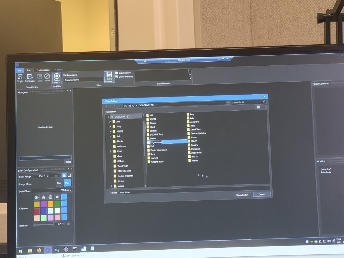 NOVENA save images dialog with folder selection