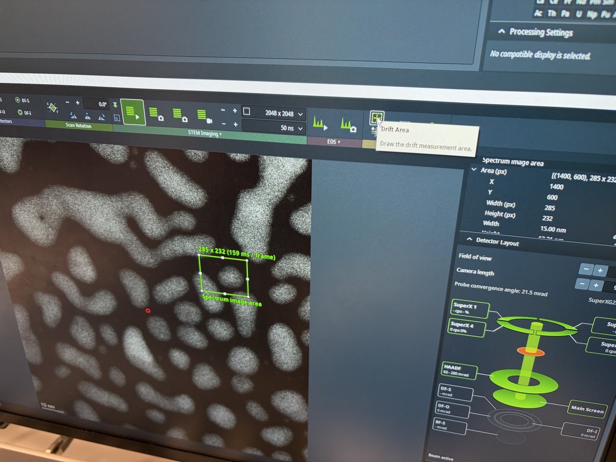 Drift Area tooltip in Velox