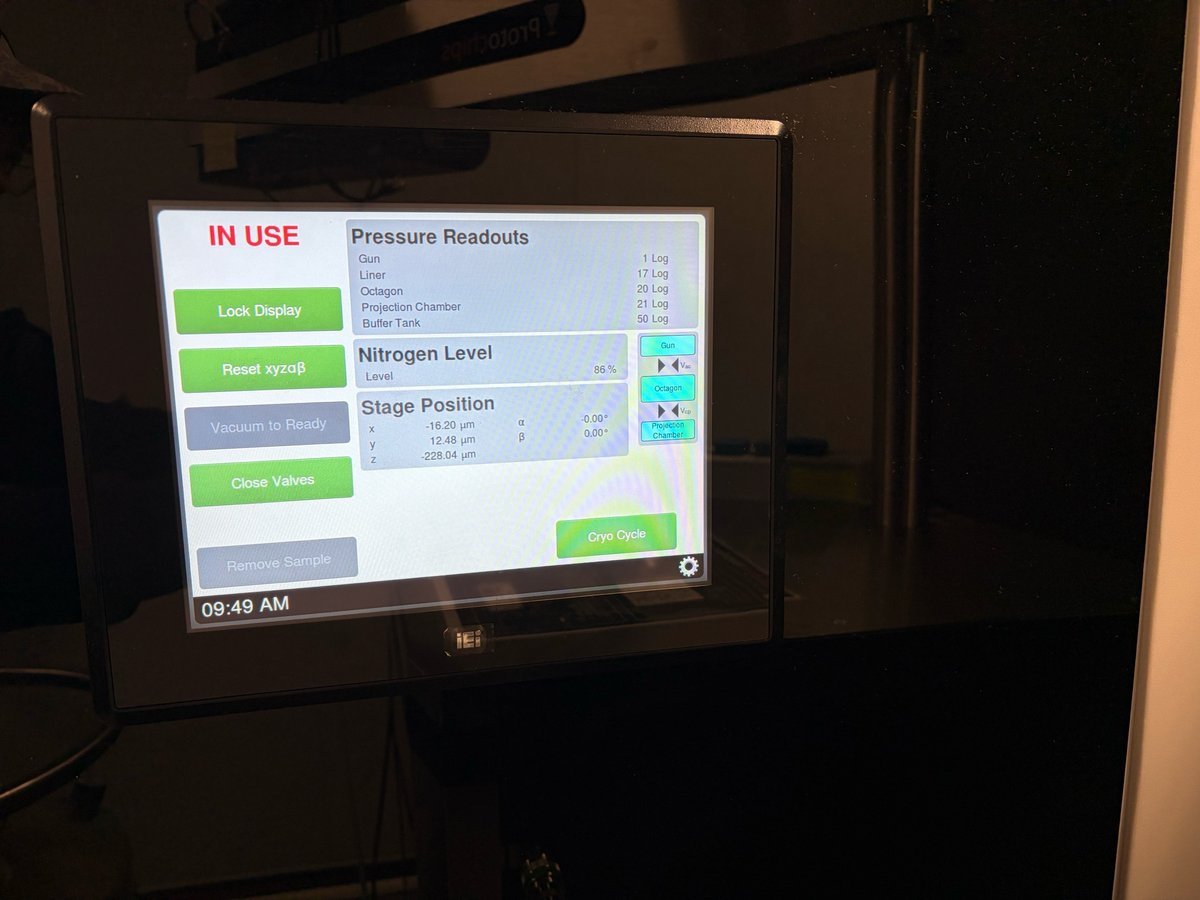 Nitrogen level reading 86% after refill