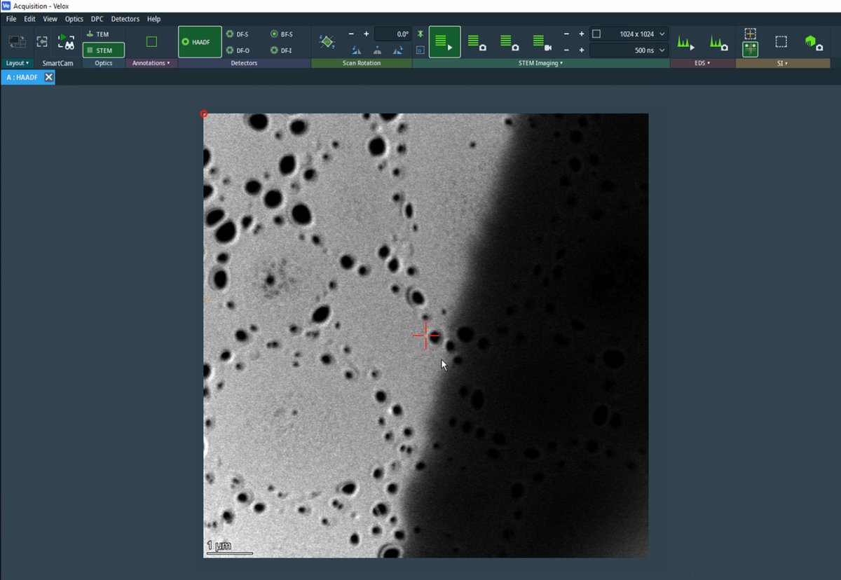 Sample boundary region