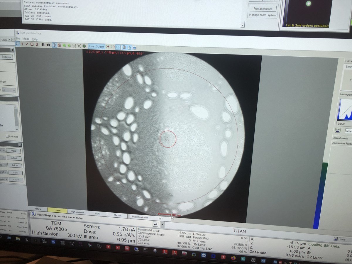 Eucentric Focus button on hand panel