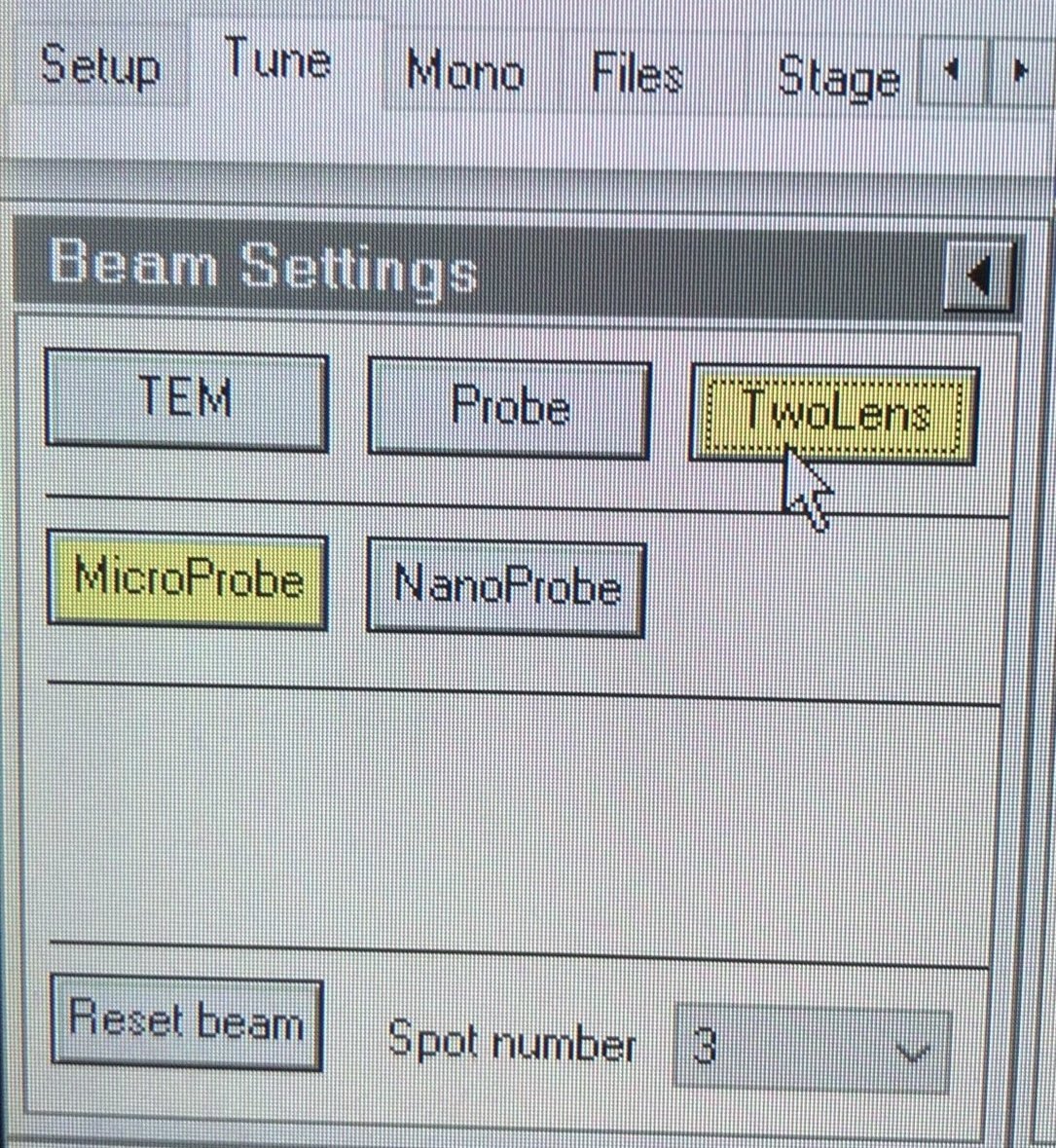 Two lens mode in TEMUI