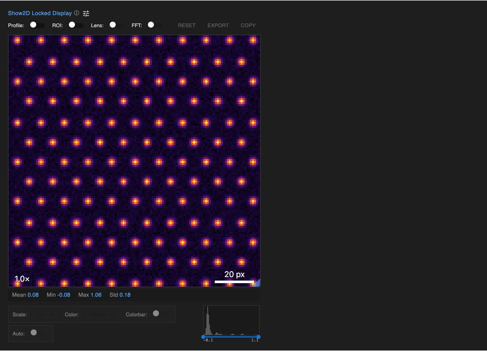 Show2D Locked Display (dark)