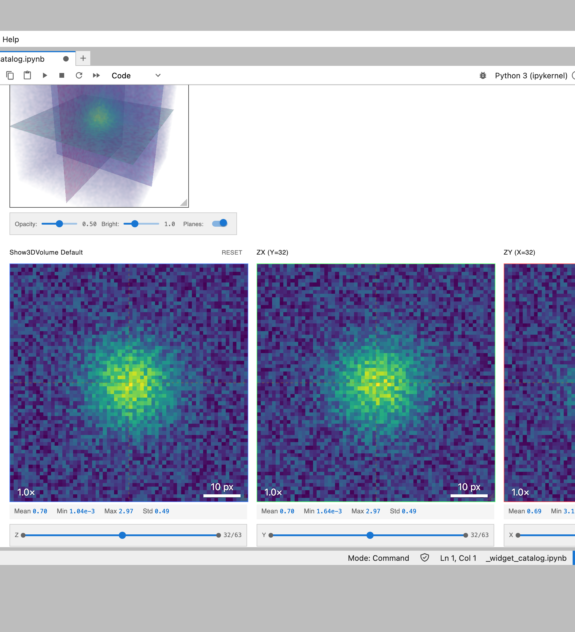Show3DVolume Default (light)